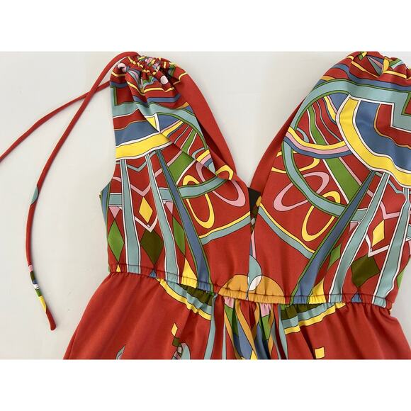 NWT CHEQUER Bloomingdales Multicolor Summertime Mini Dress Womens Size 6 - Picture 12 of 16